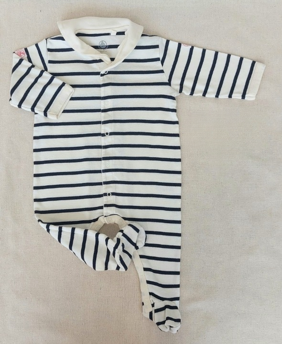 PETIT BATEAU Striped baby pyjamas