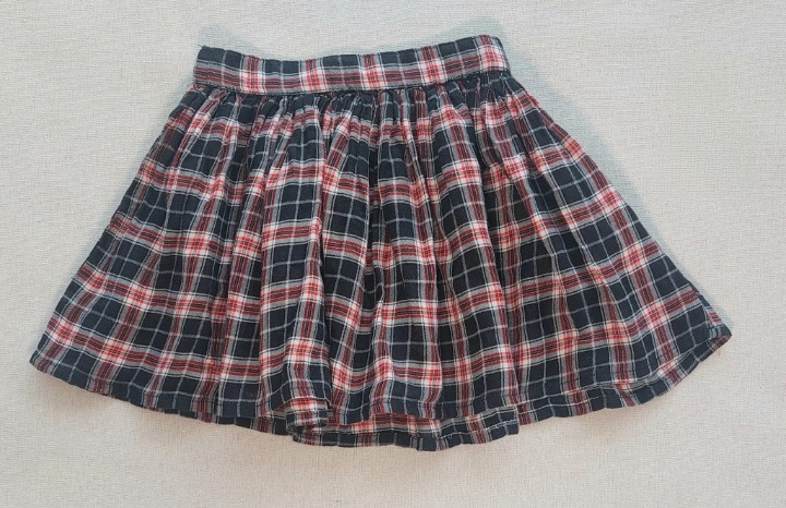 ZEF Flared checked skirt