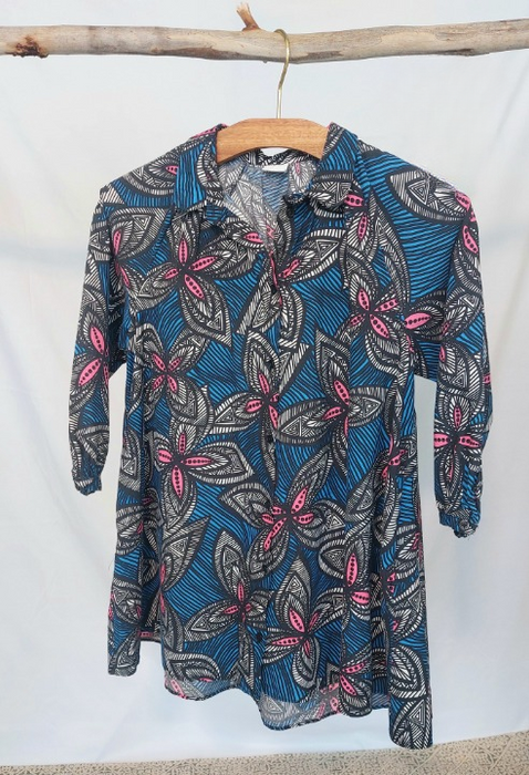 NEXT African print shirt dress