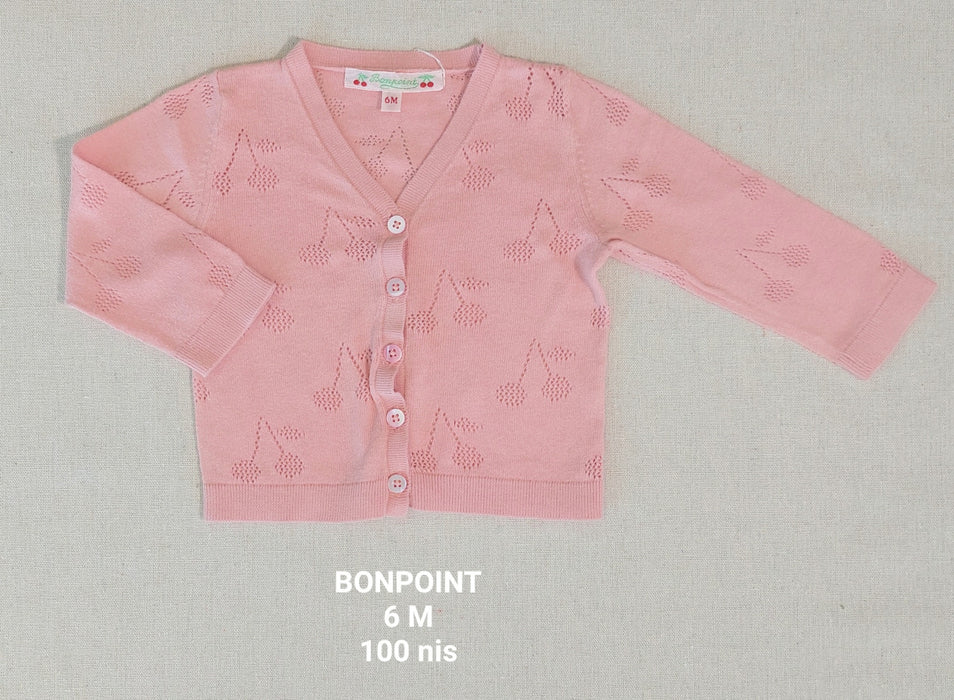 BONPOINT Cherry openwork cardigan