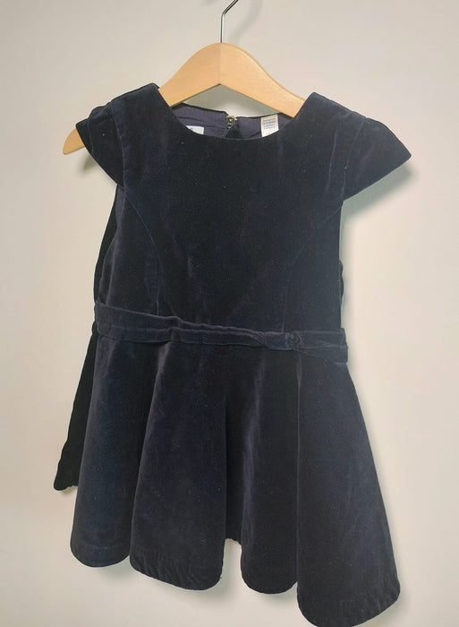 OKAIDI Navy velvet dress