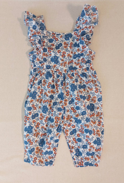 BOUT'CHOU Baby floral overalls
