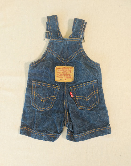 LEVI'S Baby denim short overalls