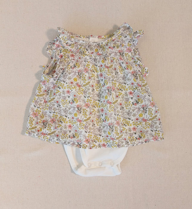 BOUT'CHOU Newborn Floral Bodysuit Blouse