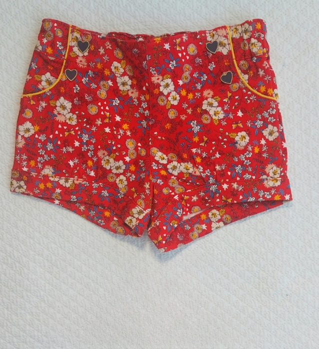 SERGENT MAJOR Baby girl floral print shorts