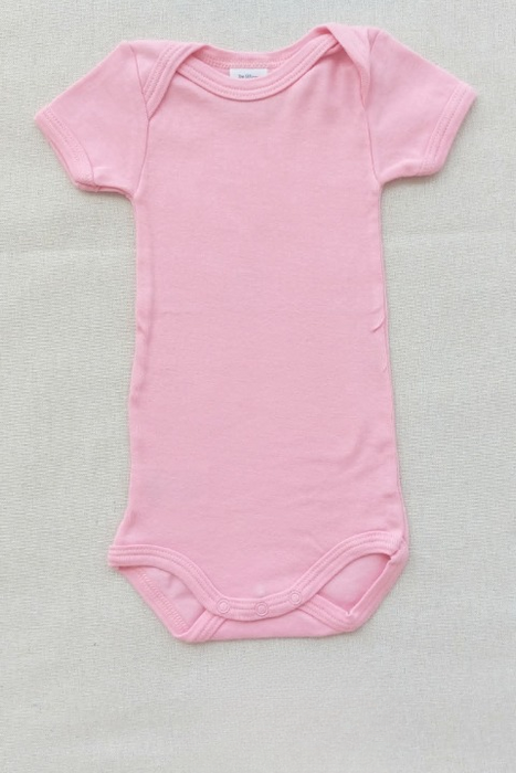 PETIT BATEAU Pink baby girl bodysuit