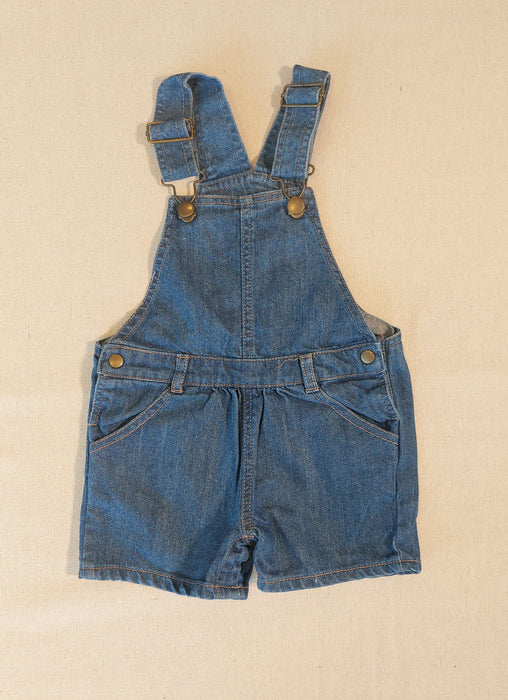 BOUT'CHOU Baby denim short overalls