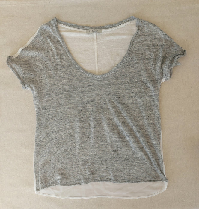 SANDRO Women’s linen T-shirt