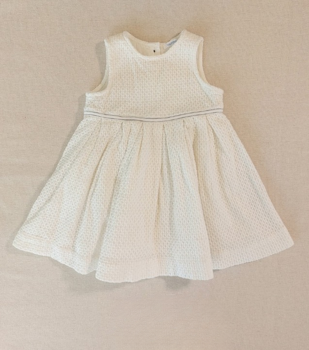 BOUT'CHOU Baby girls’ cream sleeveless dress