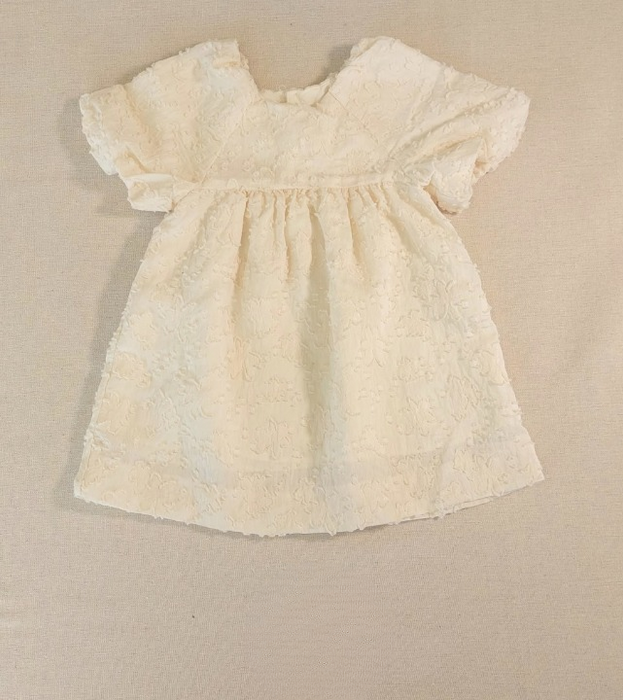ZARA Baby girls’ cream embroidered dress