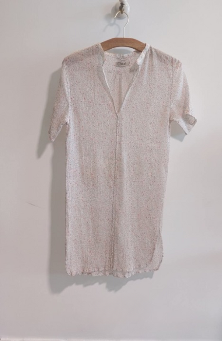 CHLOE Printed silk shirt dress