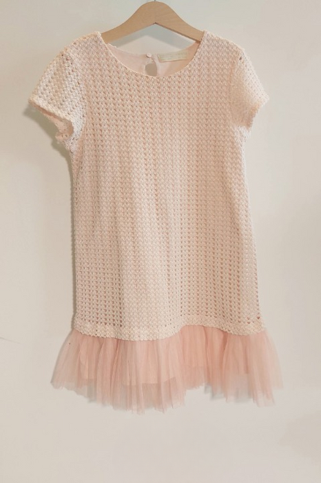 ZARA Girls’ knit and tulle dress