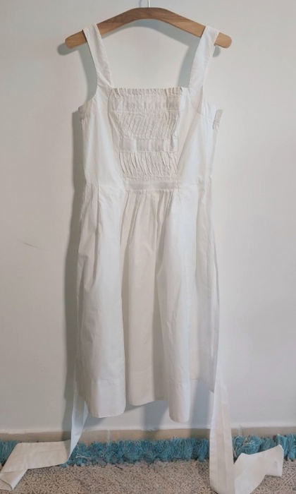 ZARA White midi dress