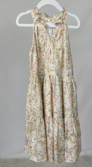 ZARA Girls’ sleeveless golden dress