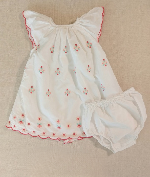 EL CORTE INGLES Baby girls’ white embroidered dress