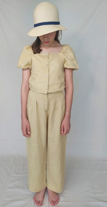 ZARA Girls’ linen top and pants set
