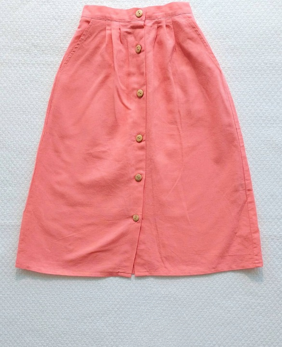 BOO!  Girls’ long linen skirt