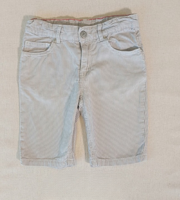 PETIT BATEAU Boys’ beige striped bermuda shorts