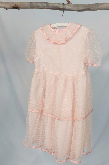 P'TIT CHOSE Ruffled lace dress