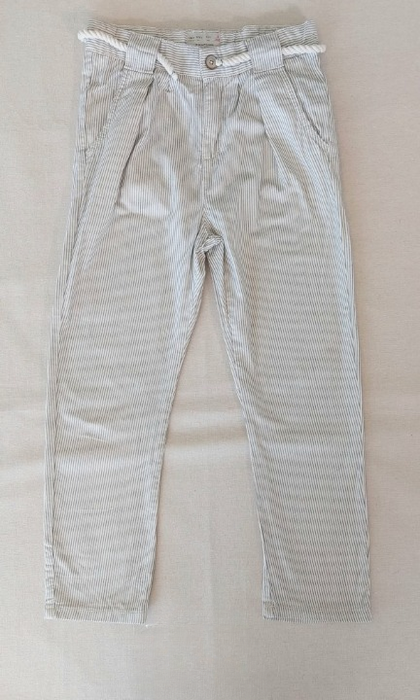 ZARA Boys’ striped beige trousers