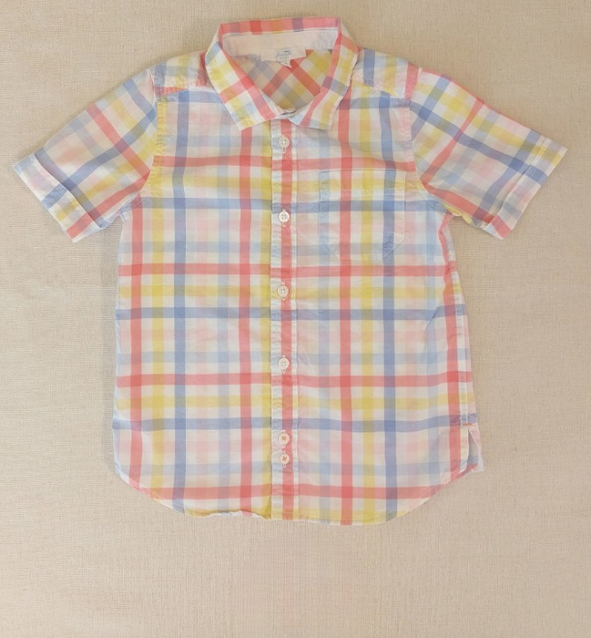 JACADI Boys’ short-sleeve checkered shirt