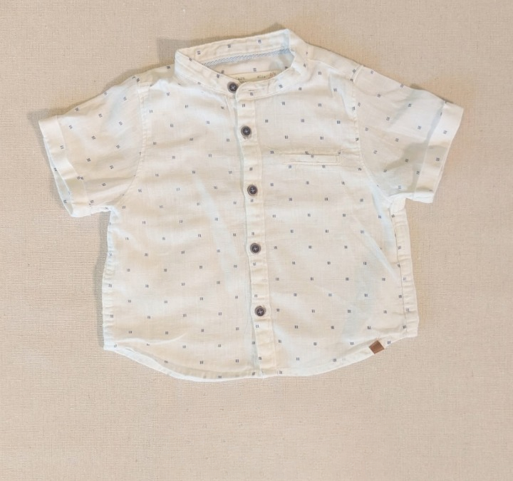 ZARA Baby short-sleeve linen shirt